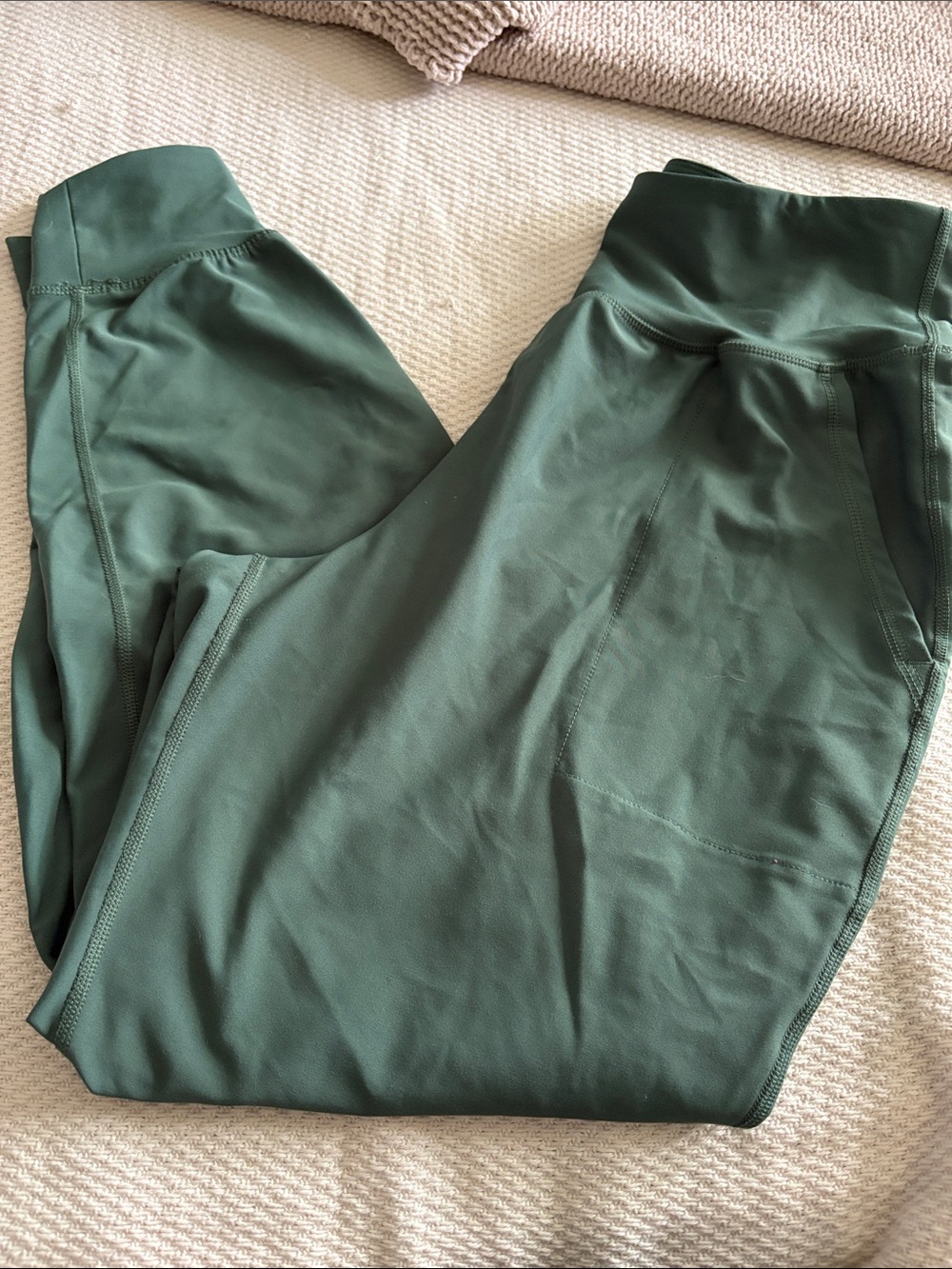 Forest Green High-Waist joggers